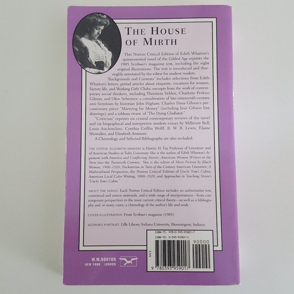 The House of Mirth by Edith Wharton, Norton Critical Edition 9780393959017 - Picture 2 of 8